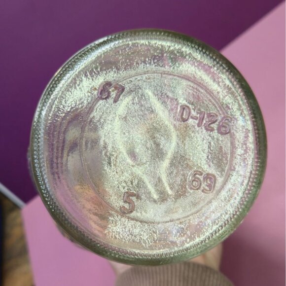 Mid Century Glass Decanter Textured Bubble Design barware - Picture 8 of 10